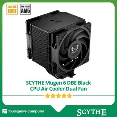 SCYTHE Mugen 6 DBE Black CPU Air Cooler Dual Fan