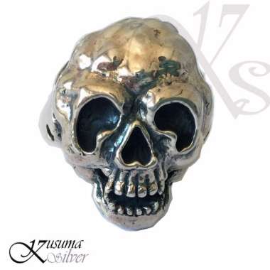 Cincin Ring Perak Silver Bali Tengkorak Devil Bakar Hitam Antik 925 Pria Wanita Laki Elegan Custom 1