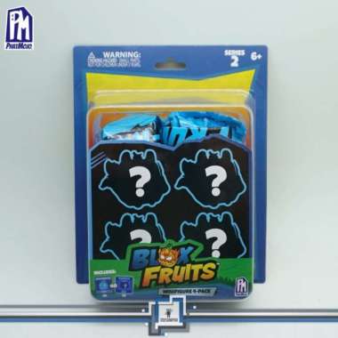 BLOX FRUITS Minifigures 4 Pack Fruit with DLC Code Phatmojo Mini Figure Figures