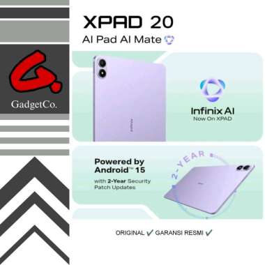 Infinix XPAD 20 8/256 LTE/4G Garansi resmi Dreamy Purple