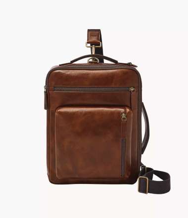 Fossil Buckner Leather Cognac Tas Ransel Pria MBG9598-222