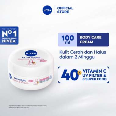 Promo Harga Nivea Extra White Radiance & Smooth Creme 100 gr - Blibli
