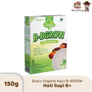 Nayz Bubur Tim Bayi Organik 8+ B-BGROW Rasa Hati Sapi 150g
