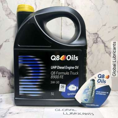 Q8 Formula Truck 8900 FE 5W-30 API CK-4/ SN 5 Liter EU (Oli Mesin Diesel/ Solar/ Bensin Full Synthet