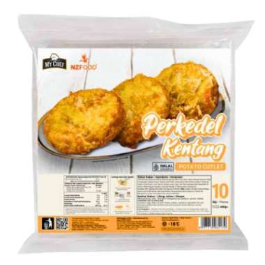 MY CHEF PERKEDEL KENTANG 400GR BEKU ISI 10PCS FROZEN POTATO CUTLET