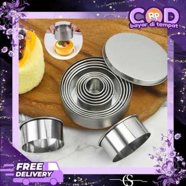 Cetakan Roti Bulat Isi 11PCS Cetakan Cromboloni Ring Burger Ring Cutter Ring Roti Stainless Steel