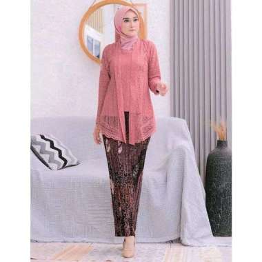 Setelan kebaya Kutu baru free hijab kebaya brukat Malika kebaya wisuda kebaya pesta setelan kebaya w