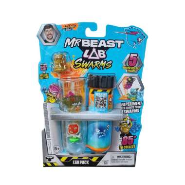 Mainan Mr Beast Lab Swarms Lab S2 Atomic Series 5 Pack Pink, Orange