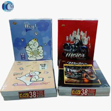 Buku Tulis Kiky warna 38 Lembar 1 (10 Buku)