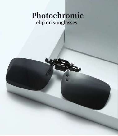 Lensa Jepit Kacamata Day Vision for Night Driving Polarized Hitam