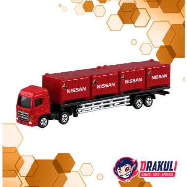 Toys Tomica Long #144 Hino Profia Trailer/Nissan Container (Red)