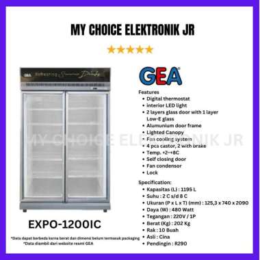 GEA EXPO-1200IC / EXPO1200IC / EXPO-1200 IC Display Cooler Showcase 1195L