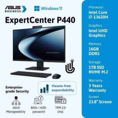 ASUS AIO ExpertCenter P440VAT-B7110WS 23,8" FHD Touch Intel Core I7-13620H 16GB 1TB Windows 11 Home 