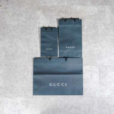 Tas PAPER BAG GUCCI BLACK 100% ORIGINAL size L