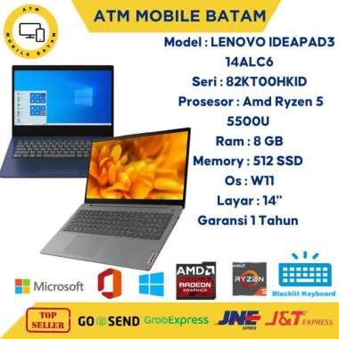 Laptop lenovo ideapad slim 3 14ALC Ryzen 5 5500U Blue