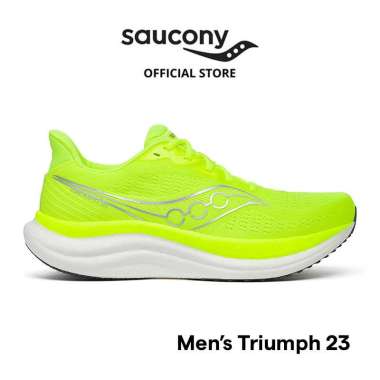 Sepatu Lari Pria SAUCONY Shoes Triumph 23 Men's - Citron 42