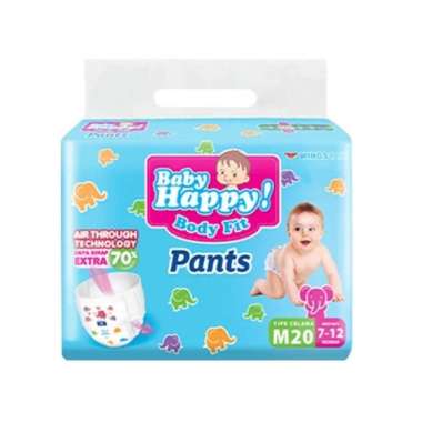 Promo Harga Baby Happy Body Fit Pants M20 20 pcs - Blibli