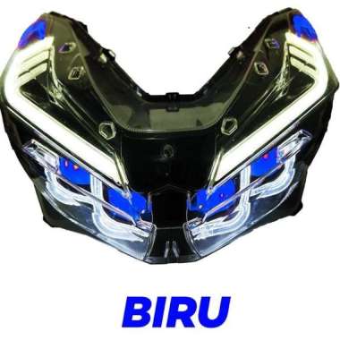 (LIVE) HEADLAMP VARIO 125/150 NEW 45 WATT PNP TERANG BERCAHAYA DEMON BIRU
