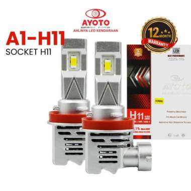 AYOTO Lampu Utama, kabut (foglamp) Soket H11, garansi 1 tahun Car A3-H11 2 WARNA 1 Pasang (2 Lampu)