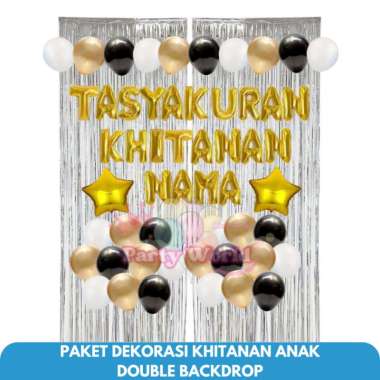 Paket Dekorasi Tasyakuran Khitanan Anak Ironman Gold