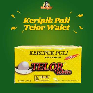 Krupuk Puli Mentah Cap Telor Walet Siap Goreng - Oleh-Oleh Surabaya (400 gram)