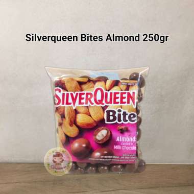 Silverqueen Bites Almond, Cashew, Dark Cashew, Very Berry, Greentea Matcha 250 gr ( ds bgr ) ALMOND