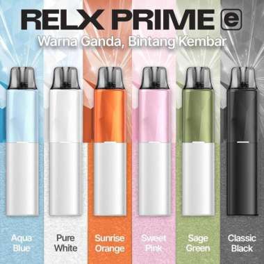 Relx Prime E Pod Kit Bundling by RELX Aqua Blue