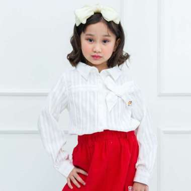 Rodeo Junior Kemeja Anak Perempuan Putih/ Shirt Girl White/ RJG Love It 12 tahun