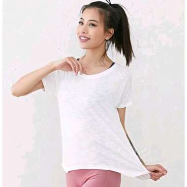 BAJU LUARAN KAOS RINGAN ADEM HALUS DANCE ZUMBA YOGA PILATES SENAM AEROBIK LARI RUNNING SPORT OLAHRAG