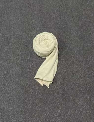 Pashmina Kaos Rayon Oval Polos Premium milk