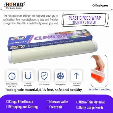 Cling Wrap Plastik Makanan 300 MM x 30 Meter / Cling Wrap 30cm x 30 Meter / Plastik Wrapping Food Gr