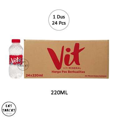 Air Mineral VIT 220ML [1 Dus 24 Botol]