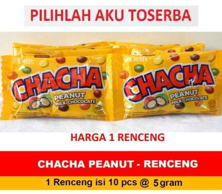 CHACHA PEANUT Milk Chocolate kemasan Renceng - (HARGA RENCENG)