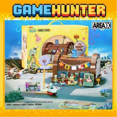 AREA-X AB0027 SpongeBob SquarePants Krusty Krab Bricks