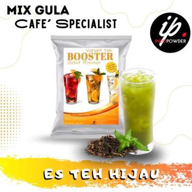 Indopowder - Bubuk Minuman ES TEH HIJAU 1Kg untuk Cafe, Waralaba, Resto dan Usaha Minuman Kekinian-B