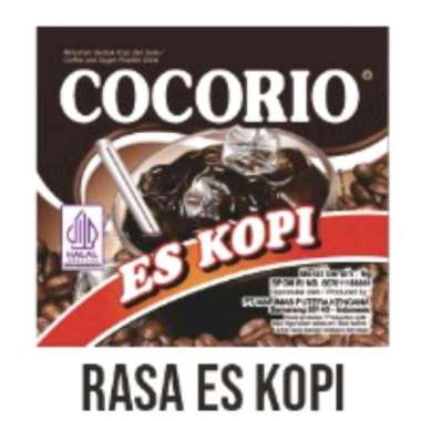 Cocorio Minuman Serbuk 1 Renceng Isi 10 Sachet Es Kopi