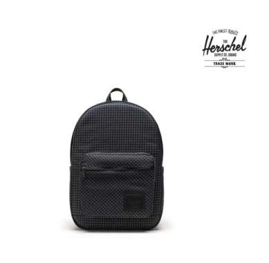 Herschel Pop Quiz Backpack Bag 25L - Tas Ransel Pria - Grid Black