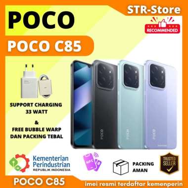 POCO C85 8/256 GB POCO C85 6/128 GB GARANSI RESMI XIAOMI BATERAI 6000 mAh POCO C75 6/128 XIAOMI POCO