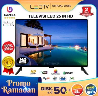 Murah TV LED 25inch garansi 1 Tahun