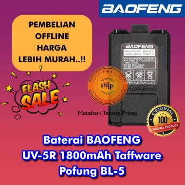 Baterai HT BAOFENG UV-5R UV5R 1800mAh Battery Ht Taffware Pofung BL-5