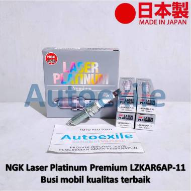 Busi Mobil NGK LASER PLATINUM Premium LZKAR6AP-11 LZKAR6AP11 Made in Japan Original untuk Datsun Cro