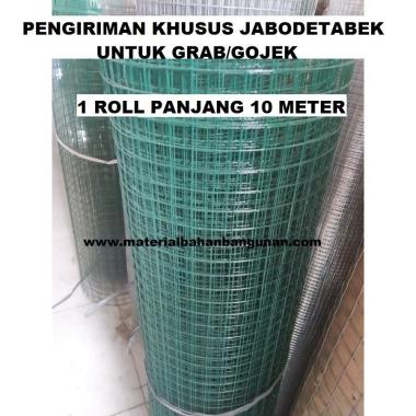 Kawat Loket PVC Hijau Tinggi 1/2 inch x 10 meter Kawat Ayak Pagar