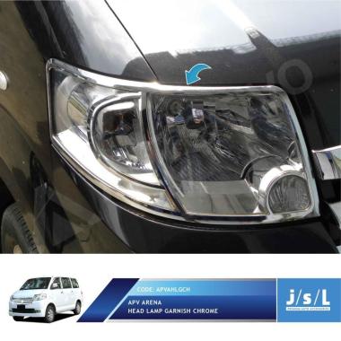 Head Lamp Garnish Apv Arena Garnis Lampu Depan Chrome Silver