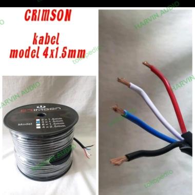 Kabel speaker isi 4 x 1.5 mm - CRIMSON / Meter