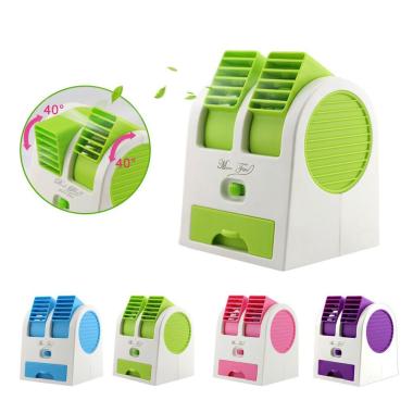 AC Mini Fan / Kipas Angin AC Portable USB Fan Double Blower
