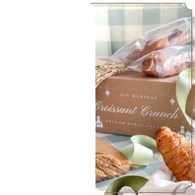 Parsel Ramadan Croissant Box Croissant Crunch 11 Pcs Croissant
