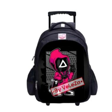 Tas ransel troli anak karakter superhero gratis tempat pinsil Squid game