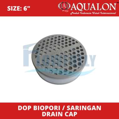 DOP BIOPORI 6 INCH AQUALON TUTUP SARINGAN RESAPAN AIR TANAH DRAIN CAP