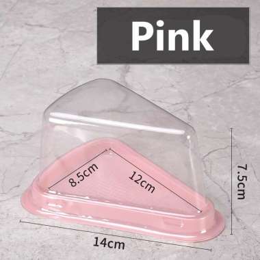 aiGooTan - MIKA CAKE SEGITIGA - Box Mika Mini Slice Kue Triangle Tray Tart Bolu Segi Tiga Murah Meda