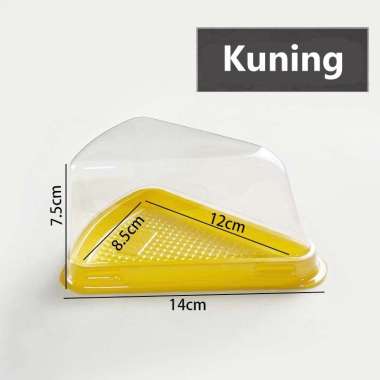 aiGooTan - MIKA CAKE SEGITIGA - Box Mika Mini Slice Kue Triangle Tray Tart Bolu Segi Tiga Murah Meda